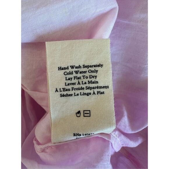 Love Shack Fancy Natasha Ruffle Tiered Mini Dress in Peony Pink Size M - Picture 11 of 11